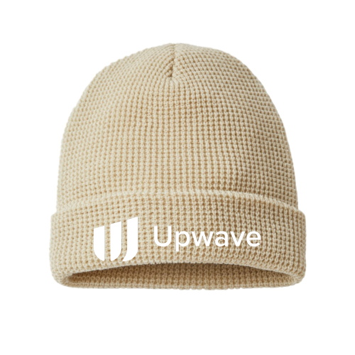 Upwave Waffle Knit Cuffed Beanie